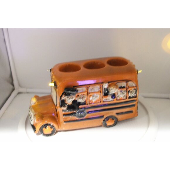 Yankee Candle - Boney Bunch Ghoul Bus Triple Tealight Holder 2014 - Picture 7 of 9
